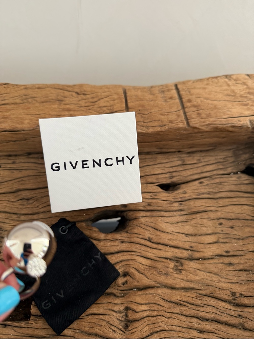 Givenchy Silver Double-Sphere Drop ring - Picture 8 of 9